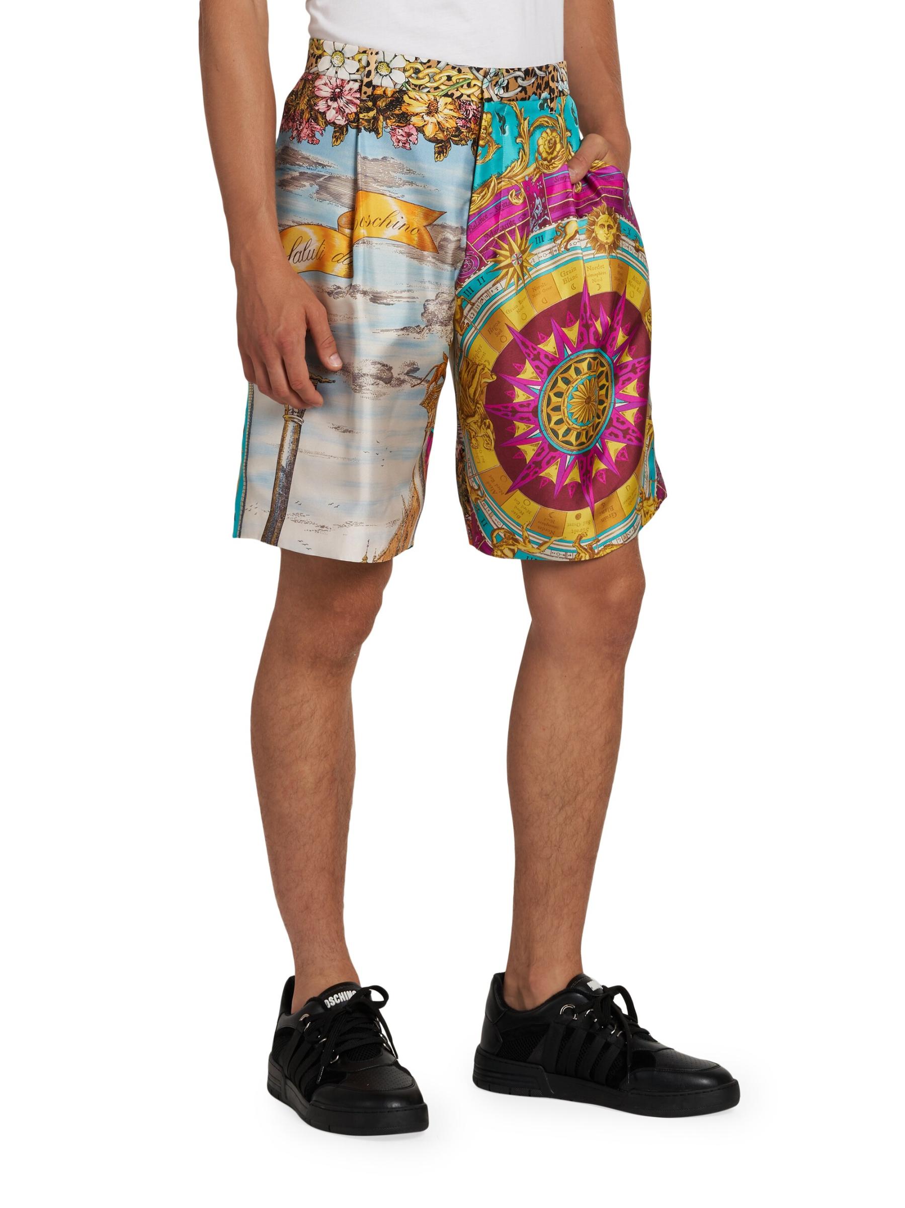 Shop Moschino - Scarf Silk Shorts | Saks Fifth Avenue Saks