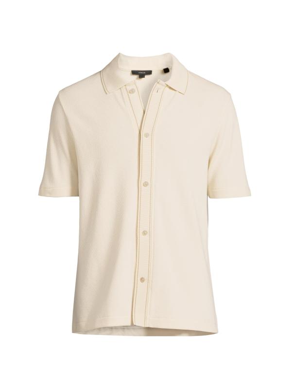 قميص جاكار محبوك من القطن