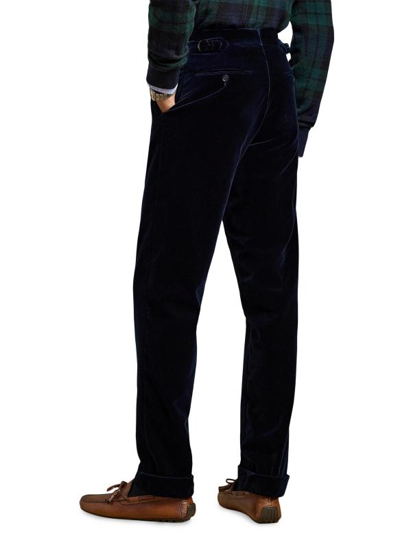 #3: بنطلون مخملي بأرجل مستقيمة - البحرية الجديدة