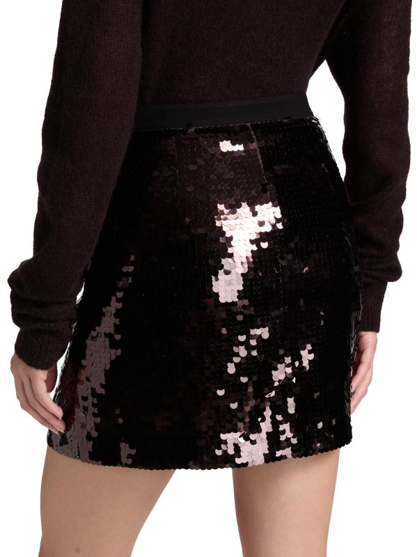 #4: تنورة كليو القصيرة المطرزة - ميرلوت