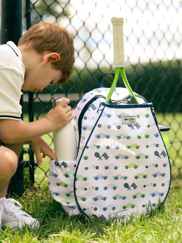 #2: حقيبة ظهر ليتل لوف للتنس للأولاد - سيارات السباق