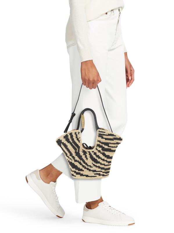 【Zimmermann】 Goldentime raffia tote bag Shop Zimmermann - Large Goldentime Raffia Tote Bag | Saks