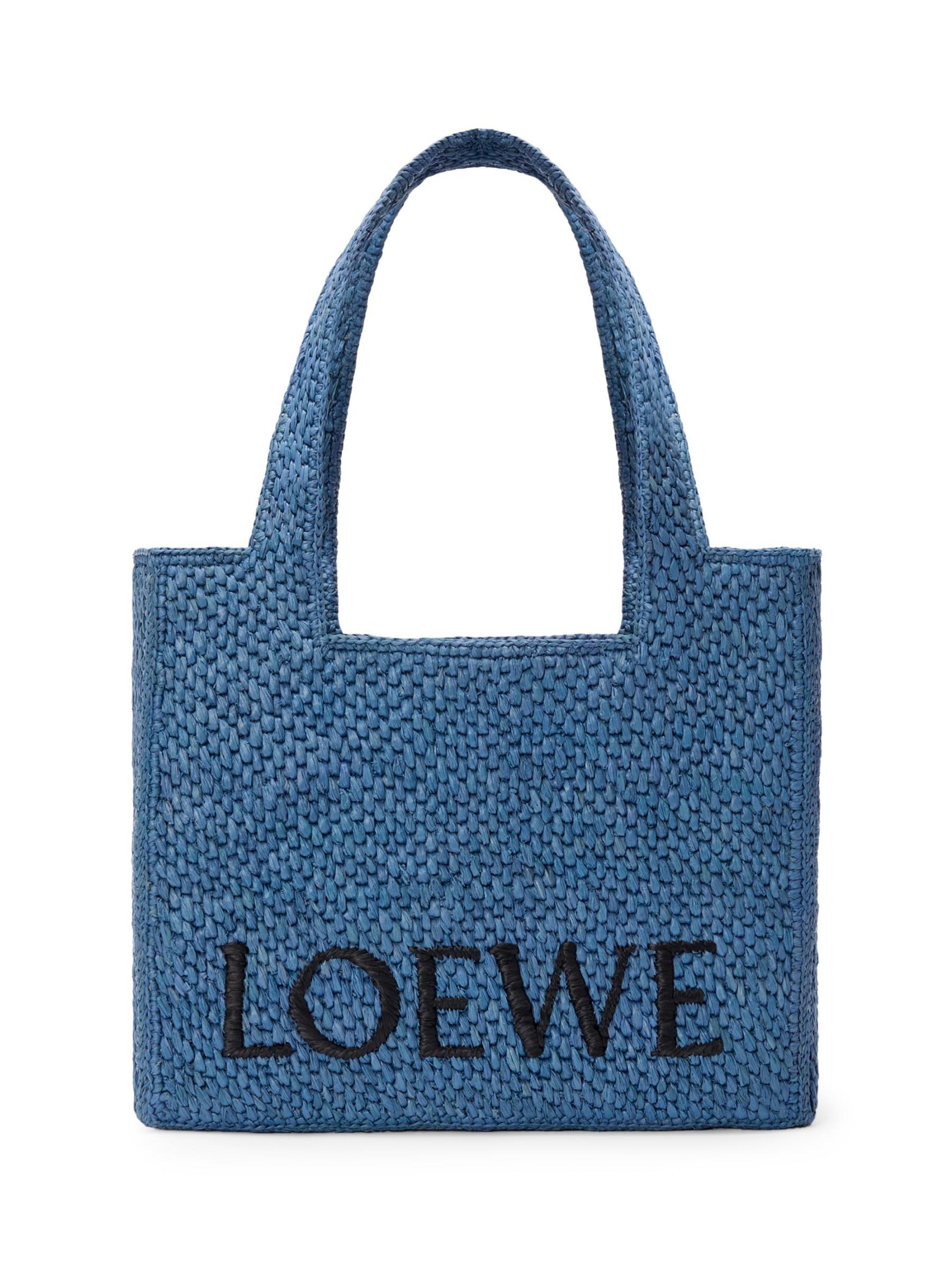Shop Loewe - LOEWE x Paula's Ibiza Medium Logo Raffia Tote