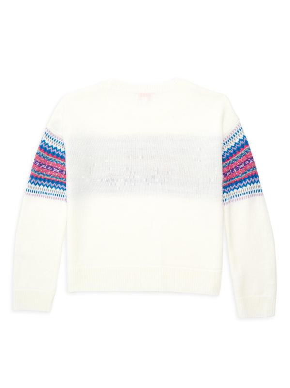 #2: سترة فير آيل القصيرة للفتيات الصغيرات والفتيات - كومبو الشتاء الأبيض