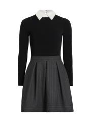 トップス andmary Alice check ribbon tops black ANDMARY】Alice check ribbon tops