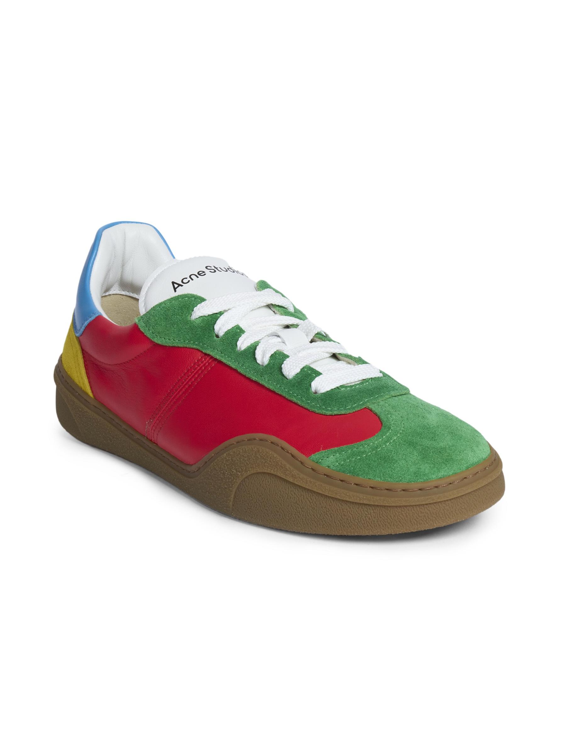 Shop Acne Studios - Bars M Leather Low-Top Sneakers | Saks