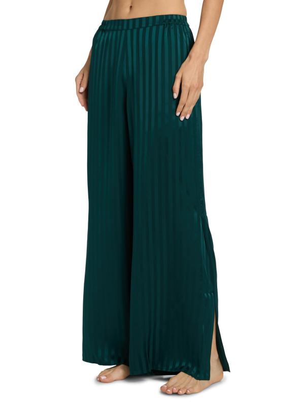 #3: بيجامة جاكار عالية الارتفاع مخططة من الحرير قابلة للغسل - جاكار السرو الداكن