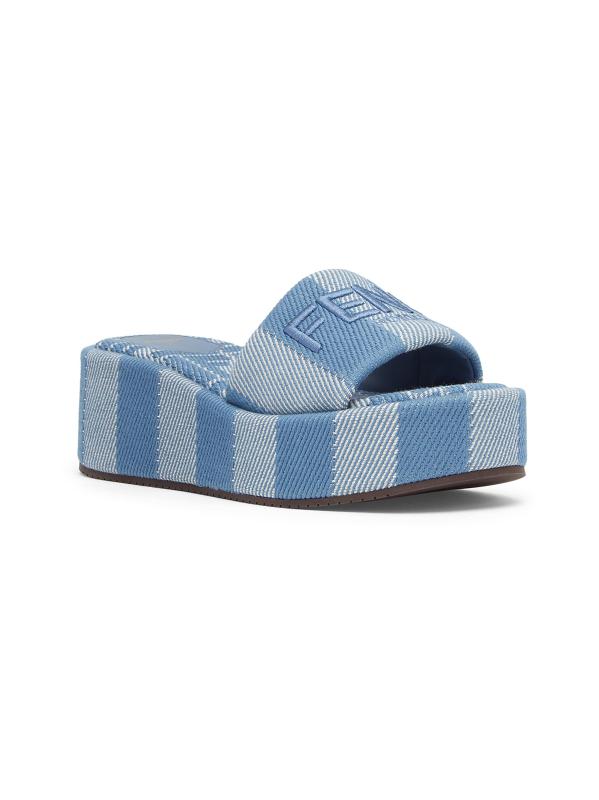 #2: شرائح بلاتفورم مخططة بحجم 65 ملم من صن شاين - بيانكو بلو سيروليو