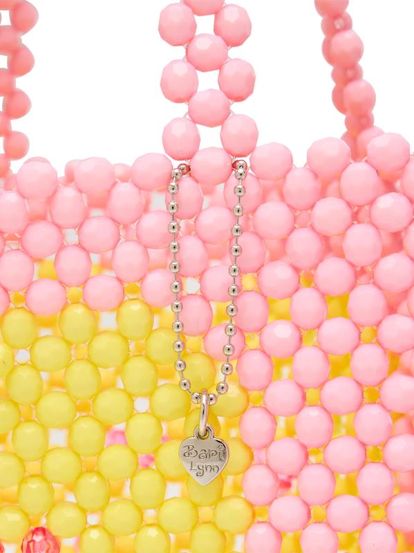 #5: حقيبة سمايلي الصغيرة المزيّنة بالخرز للفتيات - وردي