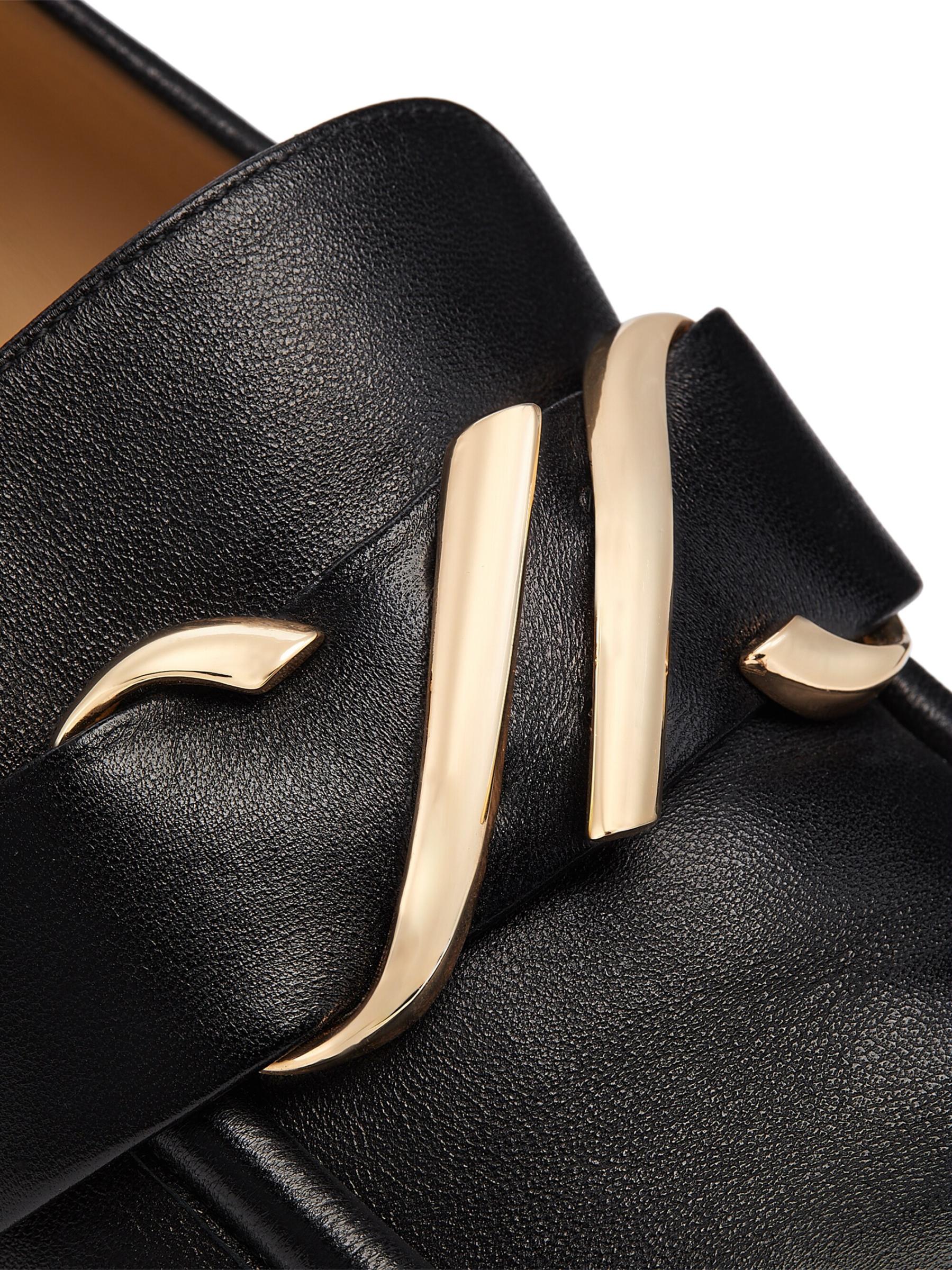 送料関税込★Proenza Schouler★モノグラムレザー ローファー Proenza Schouler モノグラム レザーローファー | イエロー