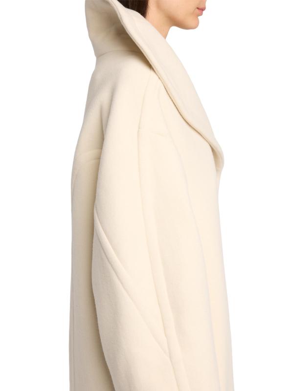 #5: معطف ريجينو من الصوف غير المتماثل - عاجيي