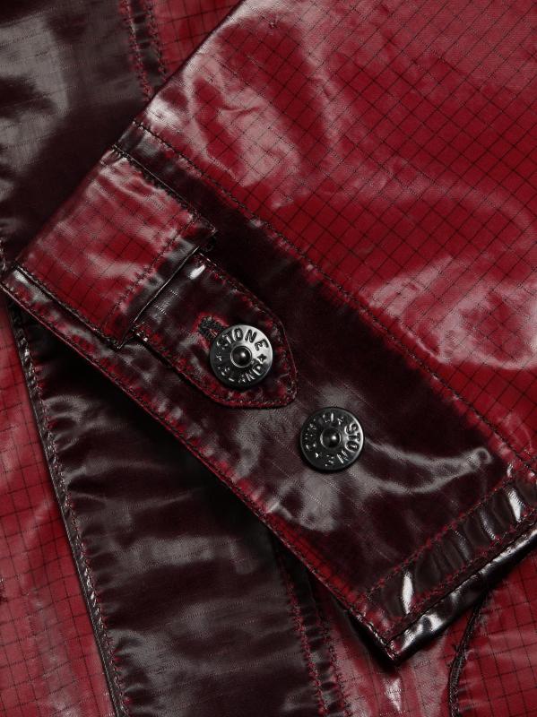 #7: معطف باركا قصير - عنابي اللون