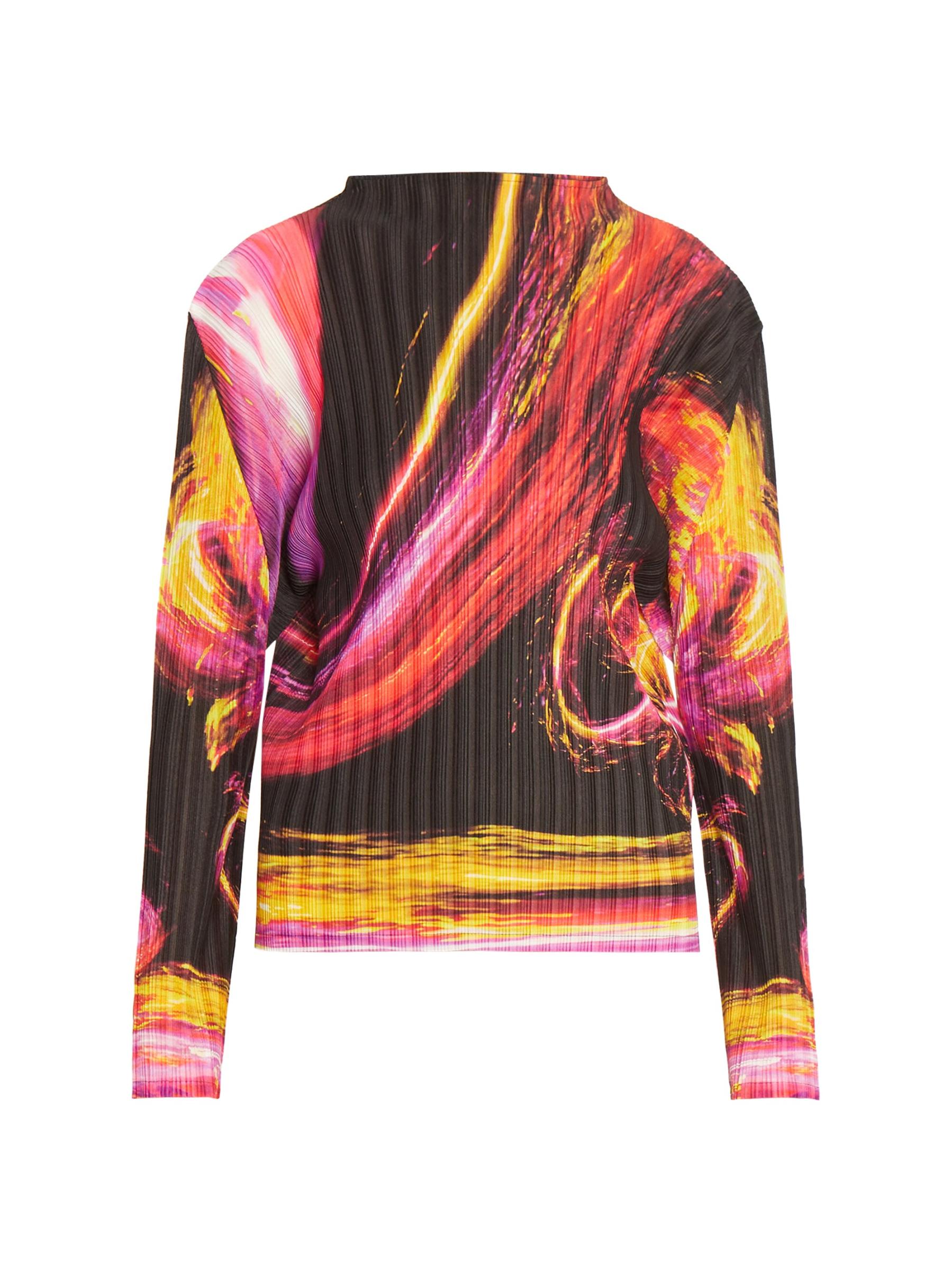 トップス PLEATS PLEASE ISSEY MIYAKE SPECTRUM RIB Spectrum Rib Top in Magenta