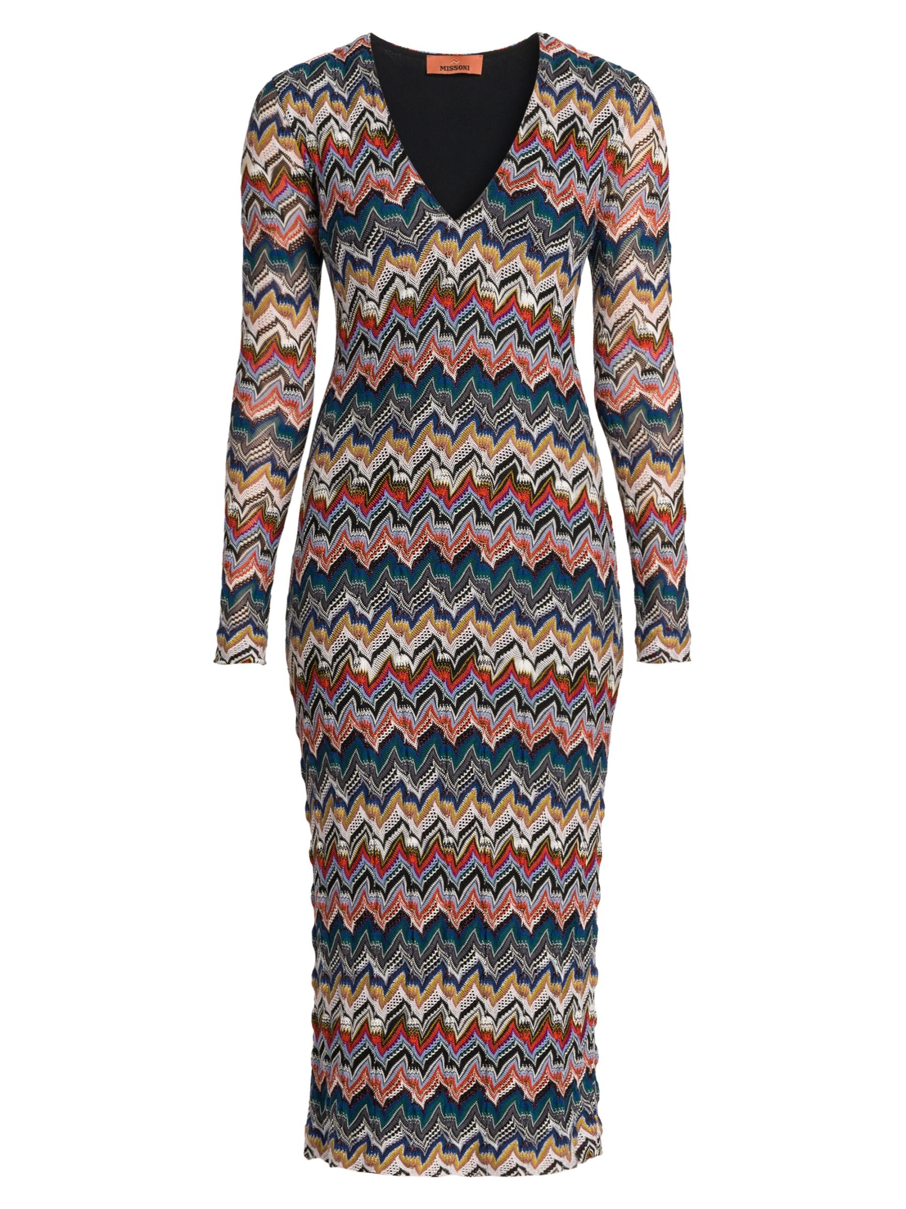 MISSONIミッソーニ✨ジグザグ模様ニットワンピース マルチカラー