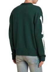 Amiri - ボーンズ・コットンVネック・カーディガン をオンライン