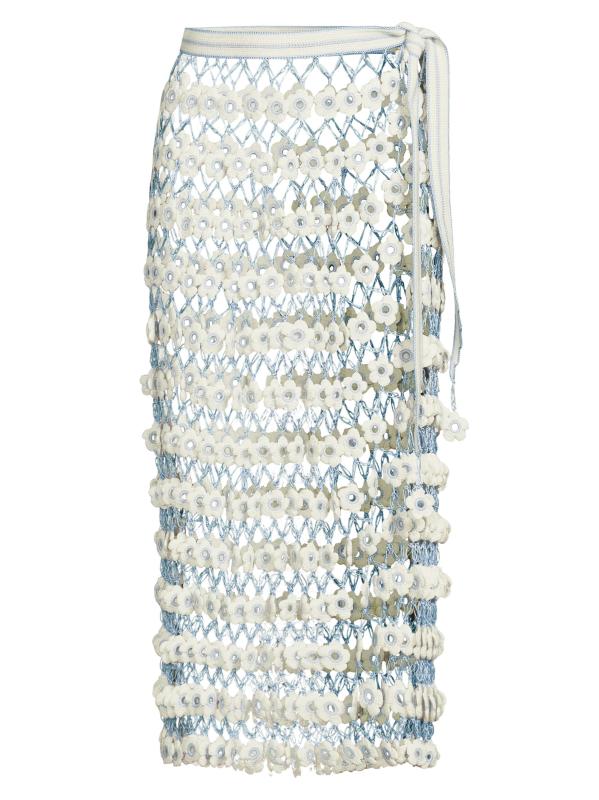 Fleur Hand-Crocheted Cover-Up Maxi Skirt