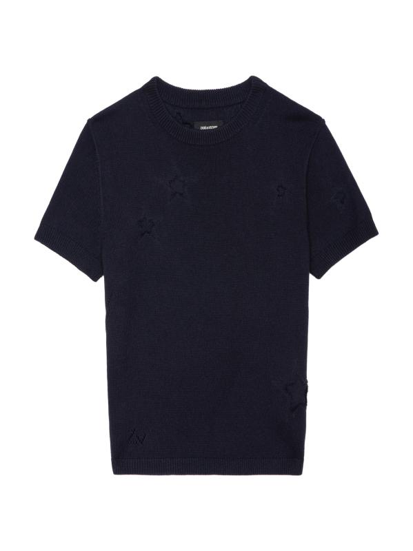 【Zadig & Voltaire】ブリースターズ半袖セーター、クルーネック Zadig & Voltaire - ブリースターズ半袖セーター をオンライン