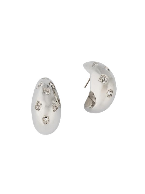 أقراط بيتينا سيلفرتون وكريستال على شكل دمعة