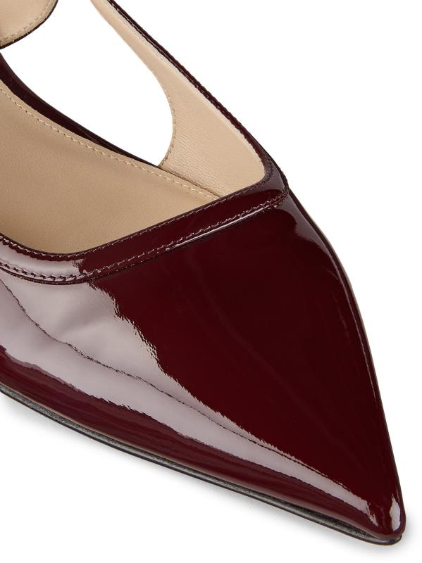 #6: أحذية ماري جين المصنوعة من الجلد اللامع من لويتا - ورنيش الكرز