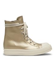 【RICK OWENS】メタリック・レザー・スニーカー ゴールド Rick Owens - メタリック・レザー・スニーカー をオンライン購入