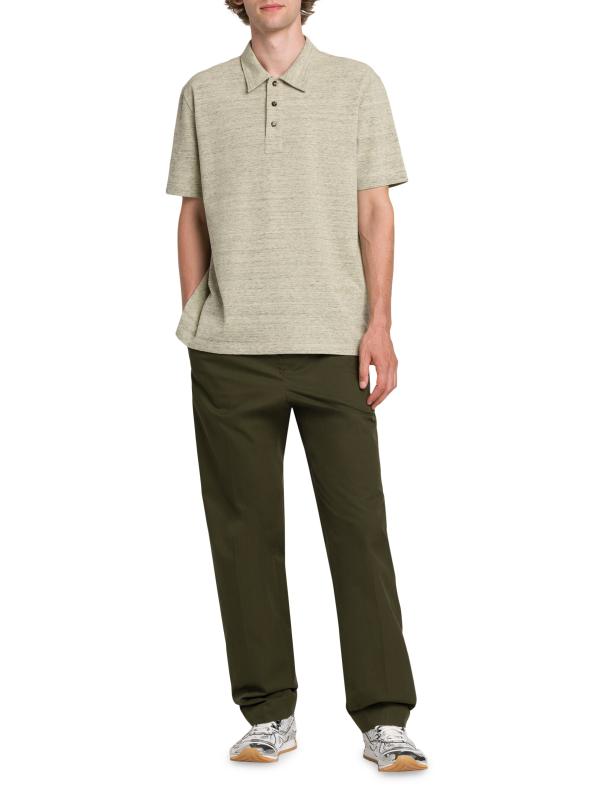 ★BOTTEGA VENETA★クロップ コットン ピケ ポロ シャツ Bottega Veneta - チン・コットン・ピケ・ポロシャツ を