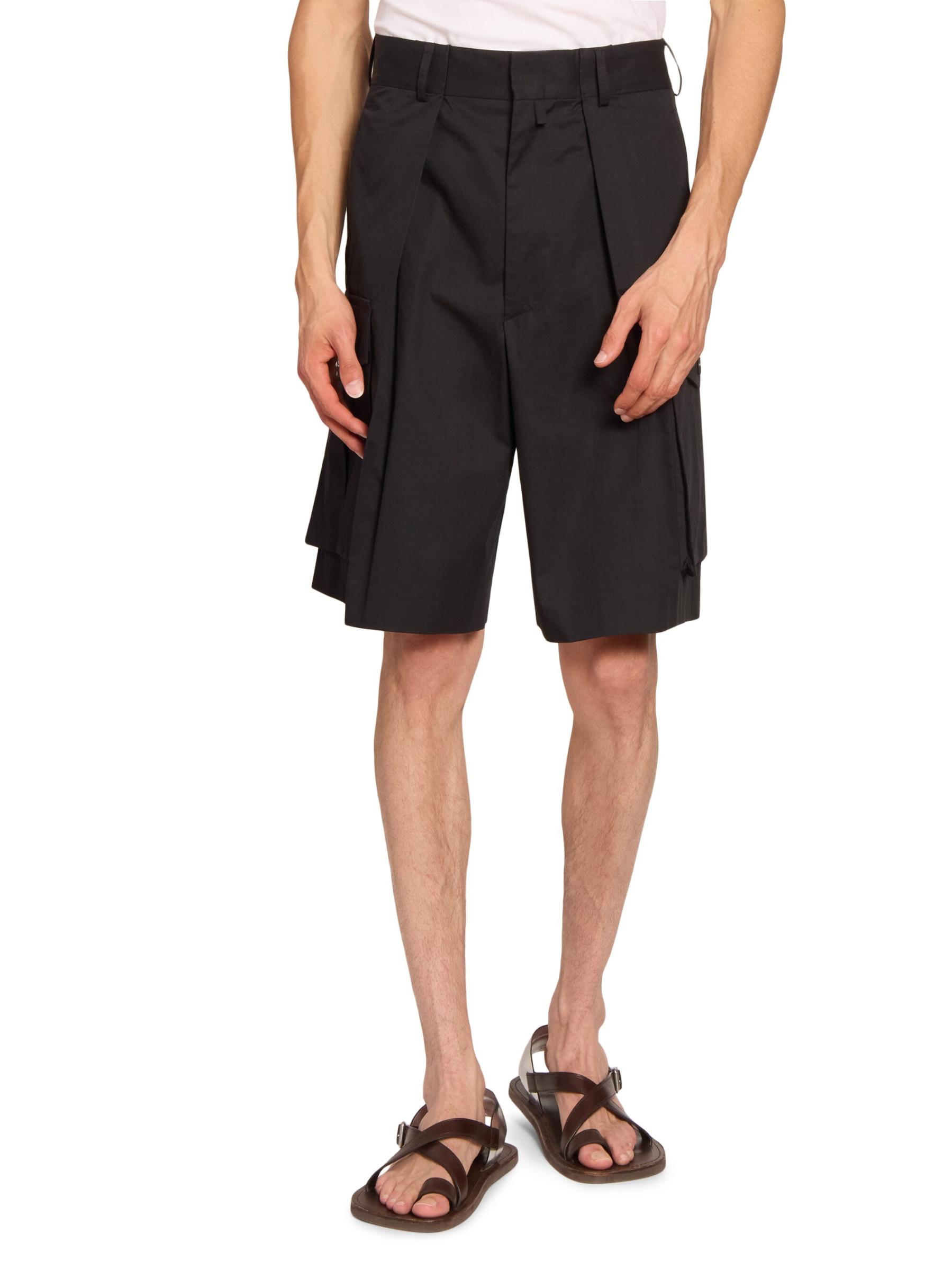 Dries Van Noten 送料関税込 ピラパンツ Dries Van Noten - ピアーズ・プリーツ・カーゴ・ショーツ を