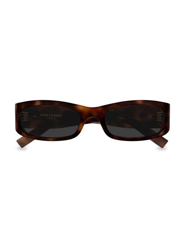 Shop Saint Laurent 55MM Rectangular Sunglasses Saks Fifth