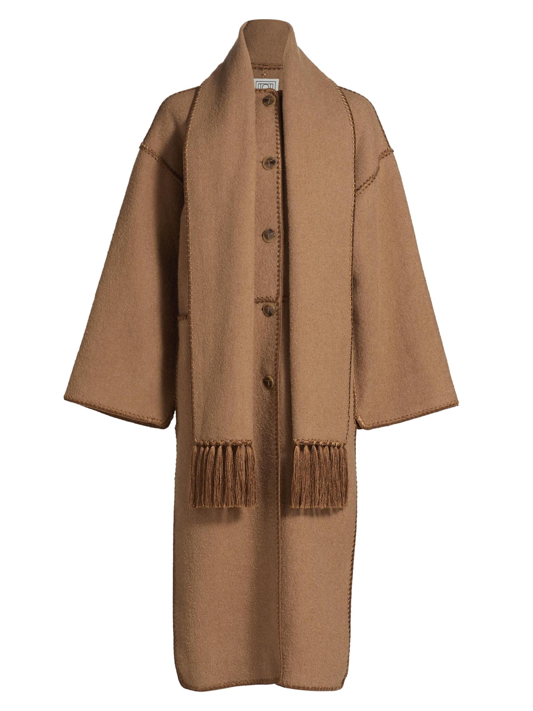 関税・送料込み【TOTEME】SALE！刺繍入りスカーフコート Totême - 刺繍スカーフ・コート をオンライン購入 | Saks Fifth