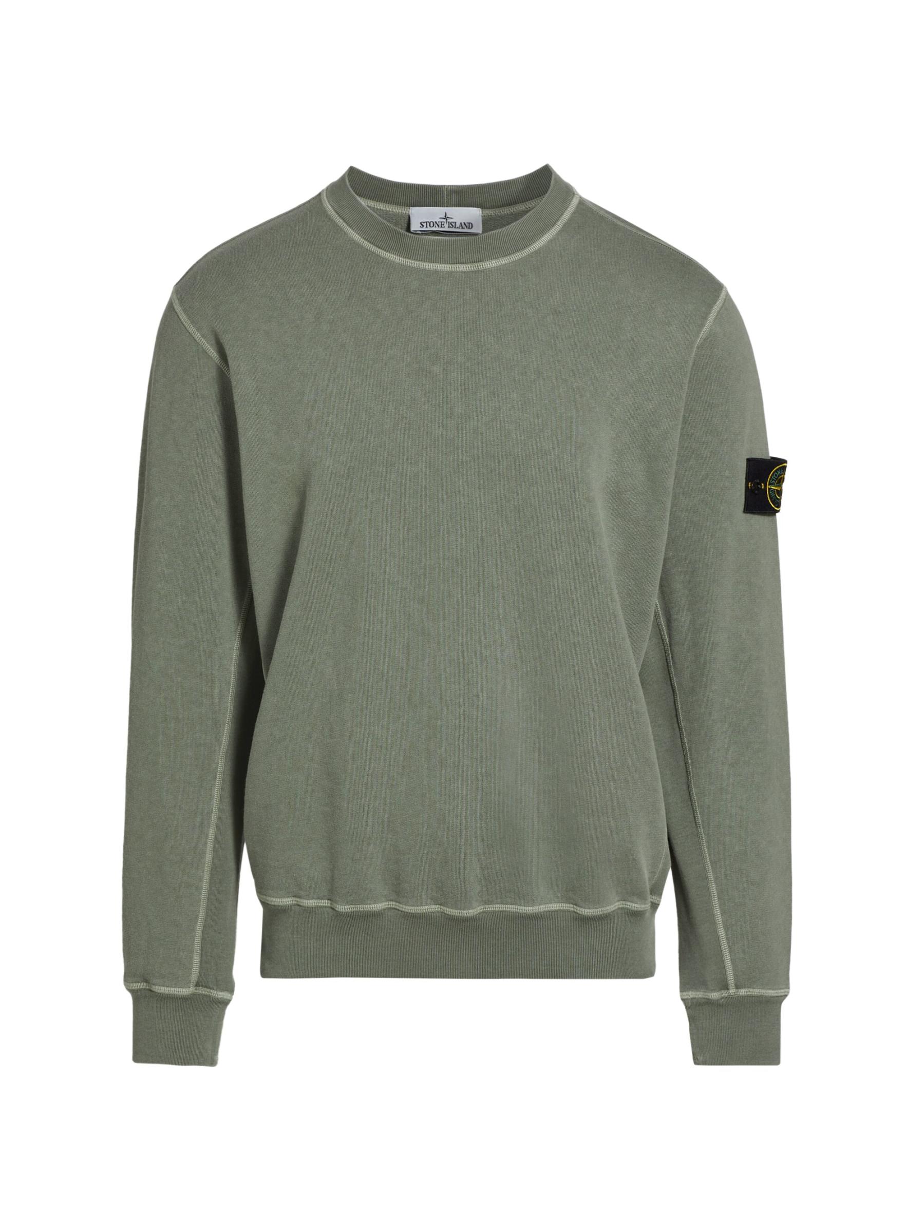 パーカー・フーディ Stone  Soft Malfile Cotton Fleece Crewneck Sweatshirt Shop Stone Island - Malfile Fleece Crewneck Sweatshirt