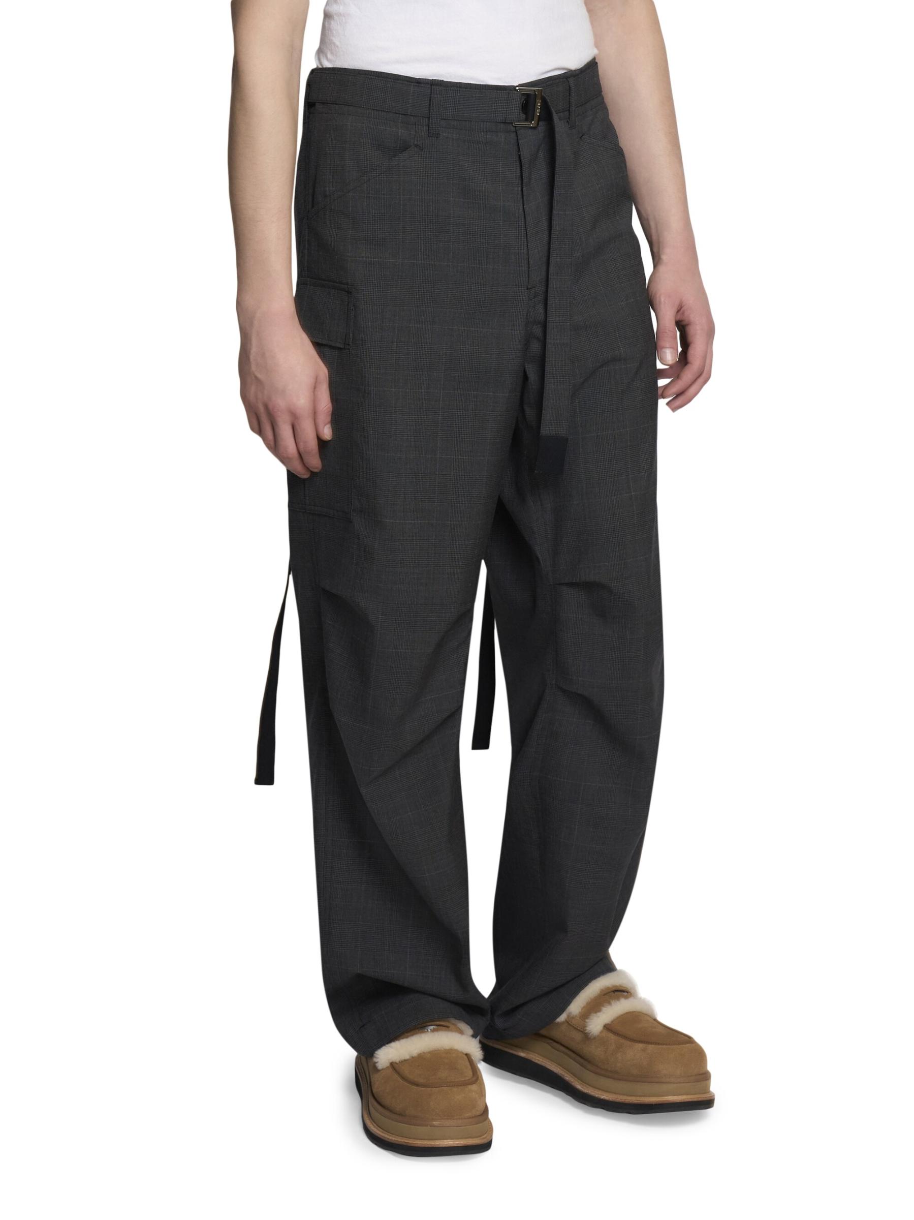 Shop Sacai - Glen Check Wool Pants | Saks Fifth Avenue Australia