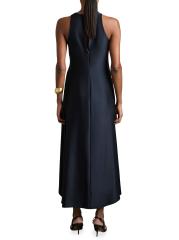 Shop Reiss - Anessa Gathered Satin Midi-Dress | Saks Fifth