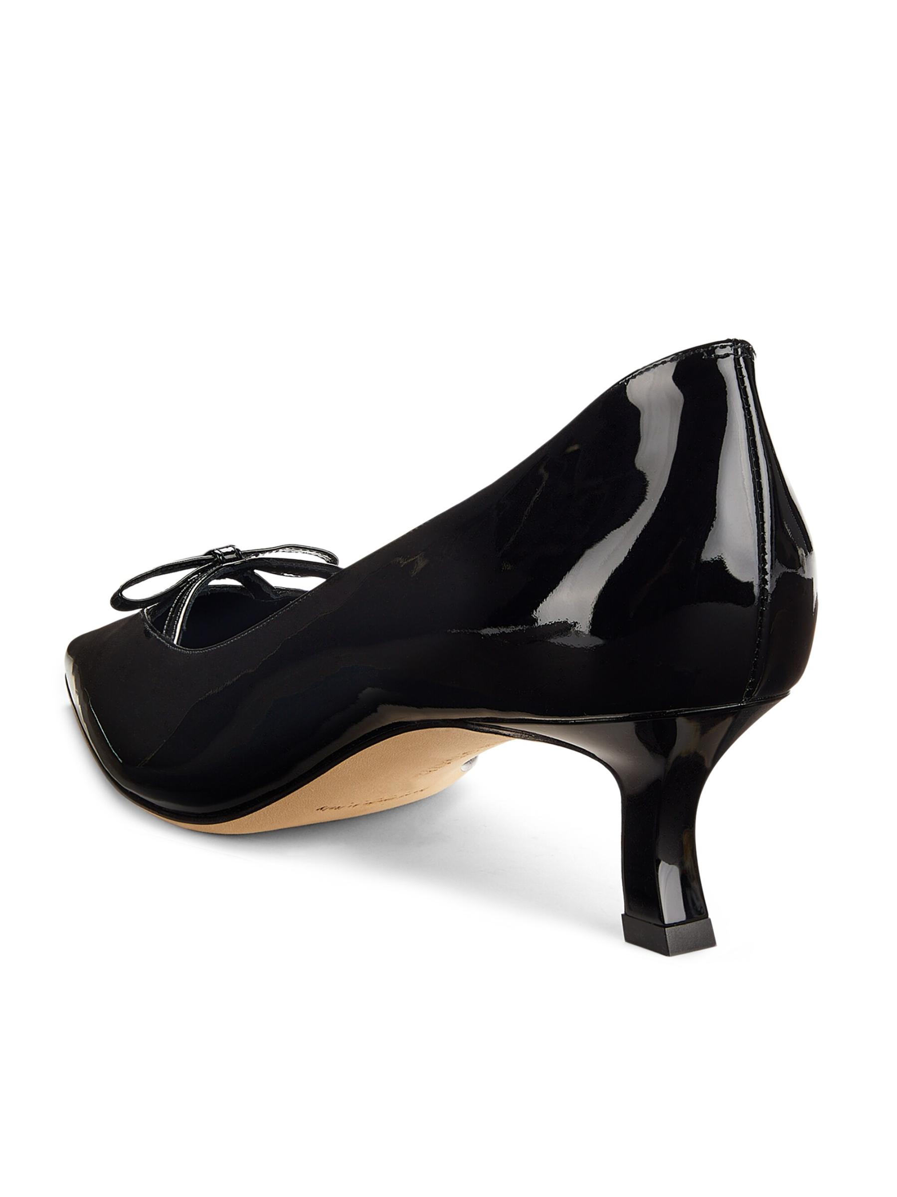 Manolo Blahnik - グラファリボンパテントレザーパンプス を