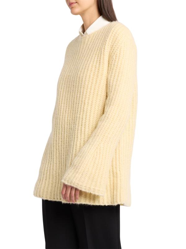 #3: سترة من الكشمير المحبوك من Mirr - أصفر