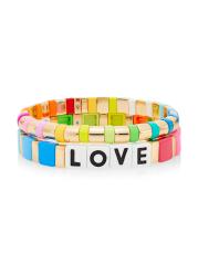 Shop Roxanne Assoulin - Mama Rainbow 2-Piece Cubic Zirconia