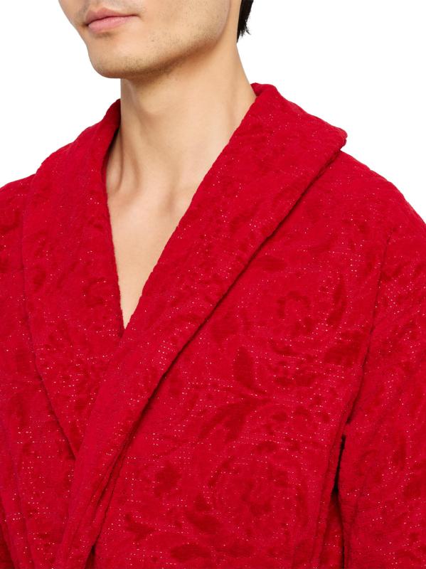 #3: رداء حمام باروكو القطني - أحمر