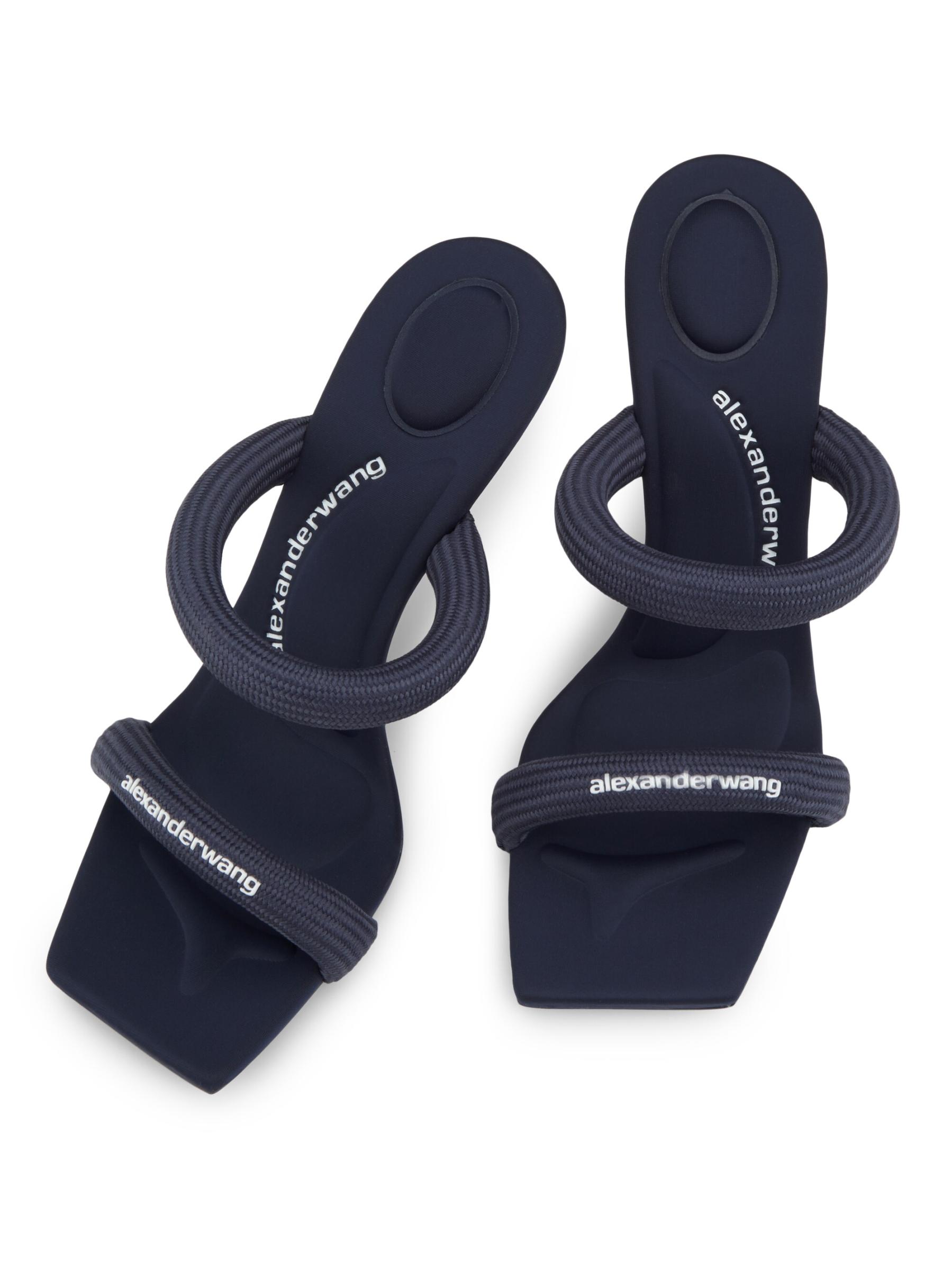 Shop Alexander Wang - Julie Tubular Logo Sandals | Saks