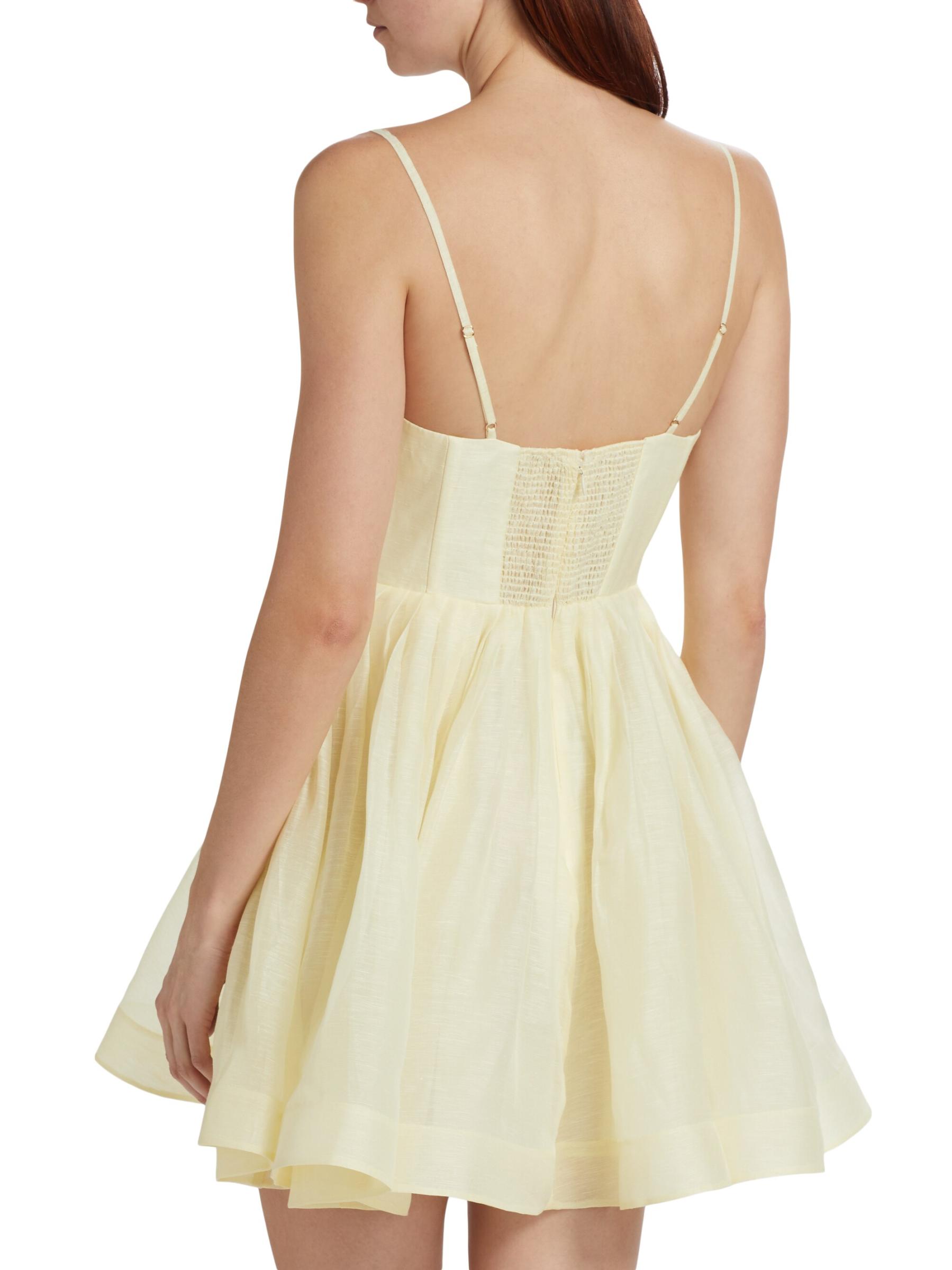 Shop Zimmermann - Illuminate Draped Minidress | Saks Fifth