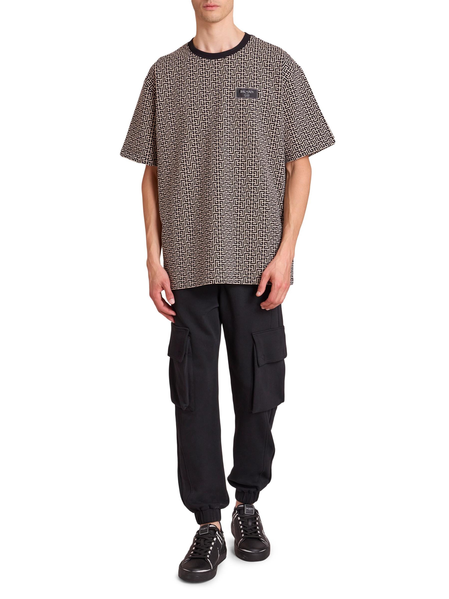 Balmain - モノグラム・クチュール・レーベルTシャツ を