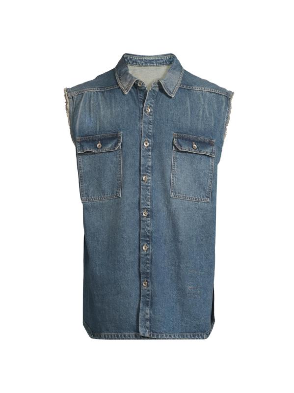 Shop DRKSHDW by Rick Owens - Tommy Denim Vest | Saks Fifth Avenue