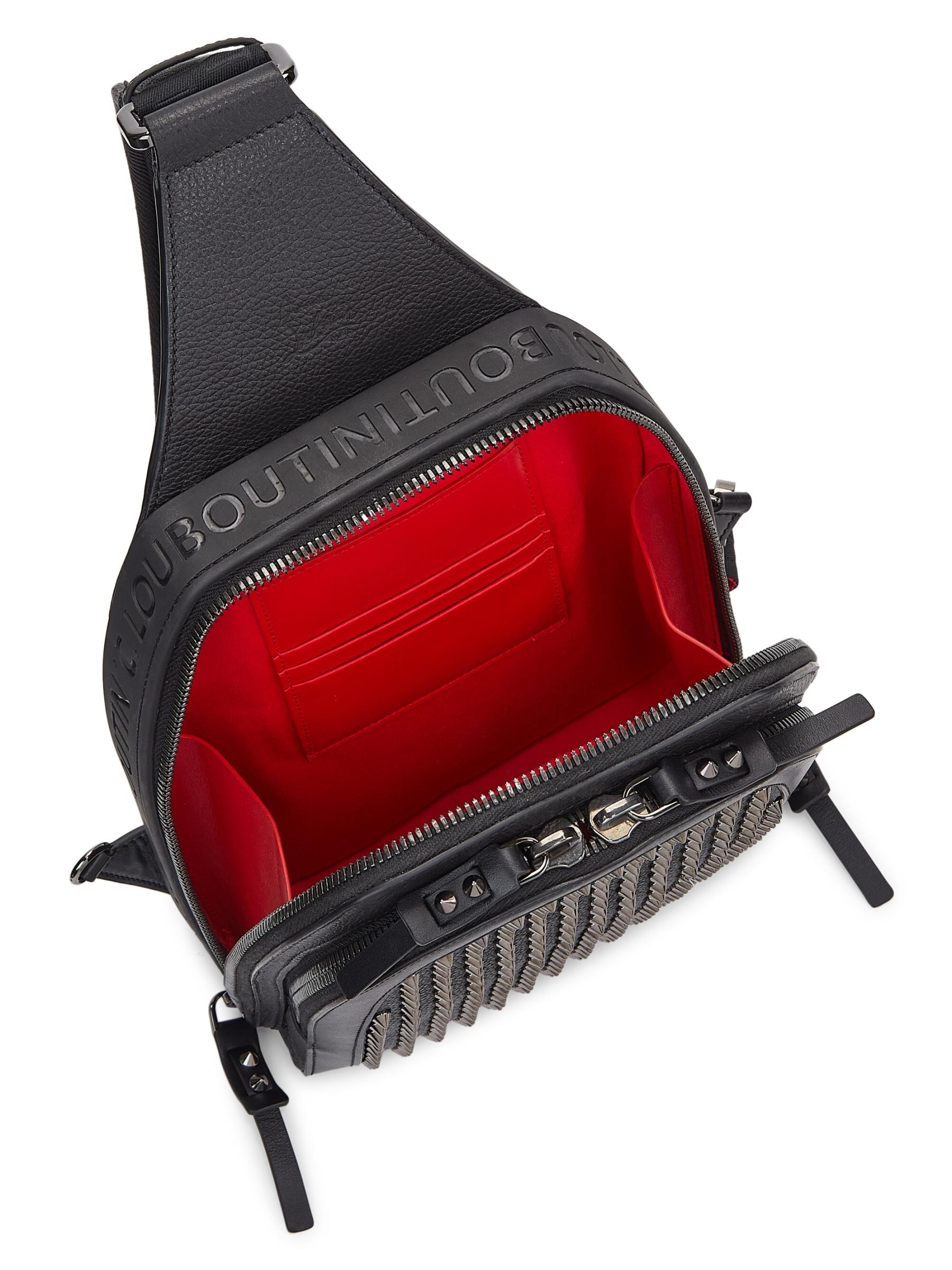 関税・送料込『Christian Louboutin』ルビクロスボディバッグ Ruisbuddy ブラック カーフレザー - Bags - Men - Christian