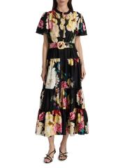 Elie Tahari - サミー フローラル シルク混 マキシドレス を