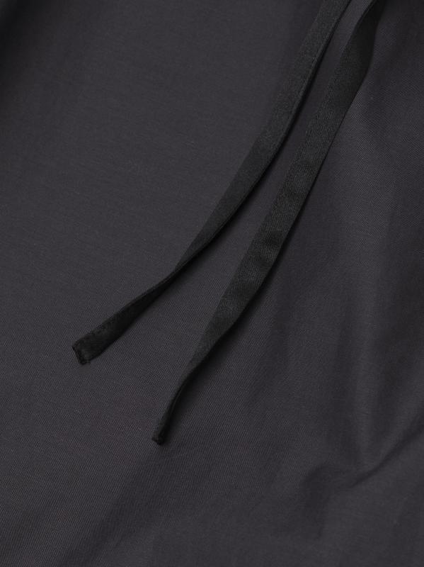 #5: بنطال بيجاما من القطن البوبلين - دخان أسود