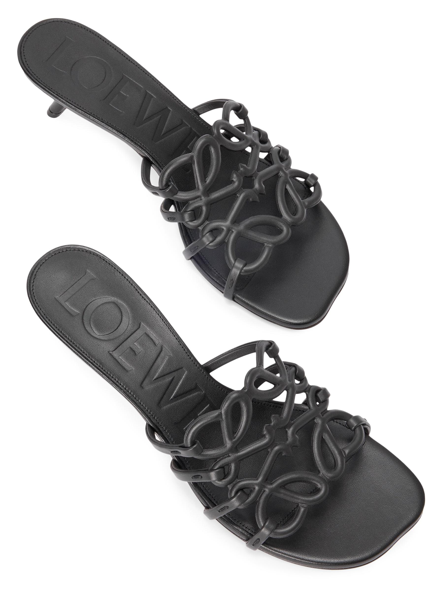 LOEWE♡ Paula's Ibiza Petal Anagram レザーミュール LOEWE + Paula's Ibiza Petal Anagram leather slides | NET-A