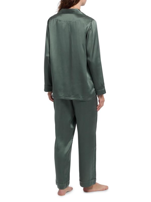 #4: بيجامة أودري سيلك - طحلب