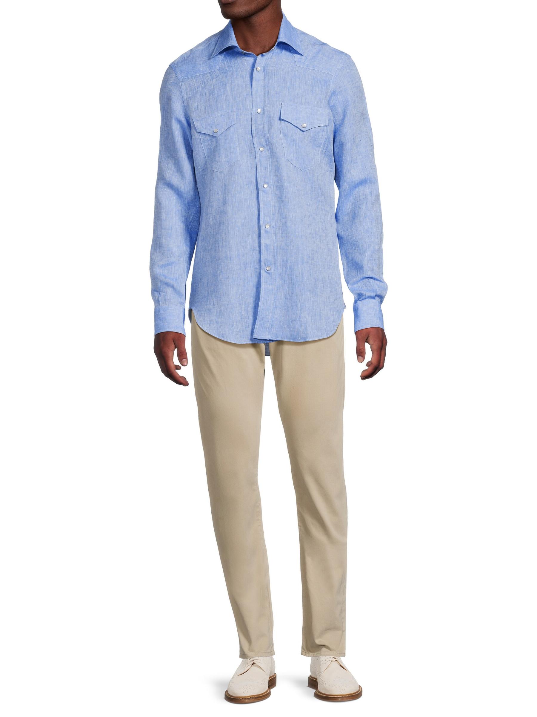 Shop Sartorio Napoli - Western Linen Shirt | Saks Fifth