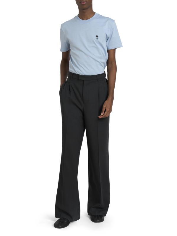 #6: بنطال واسع الساق من الصوف - فحم الإنتراسيت