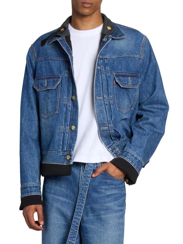 【新品未使用】Levi's sacai Matelasse Reversible Shop Sacai - Levi's x Sacai Matelasse Twill Reversible Denim