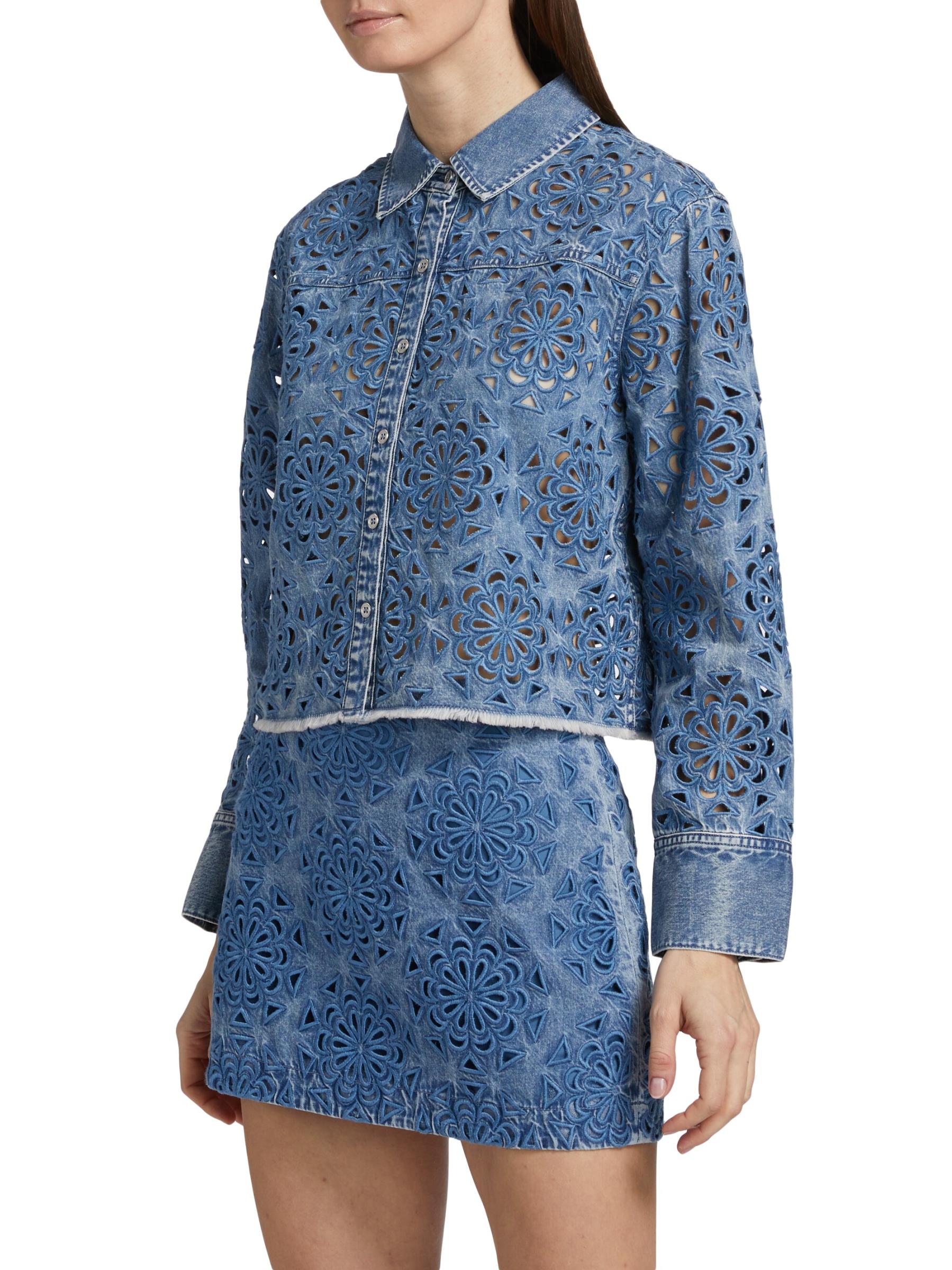 ❣️25新作 新品♡ Alice+Olivia デニムシャツ・ブラウス♡　678 Alice + Olivia - ファインリー・クロップド・オーバーサイズ