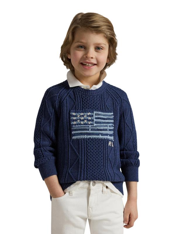 #3: سترة بشعار قطني باهت للأولاد الصغار - القوات البحرية