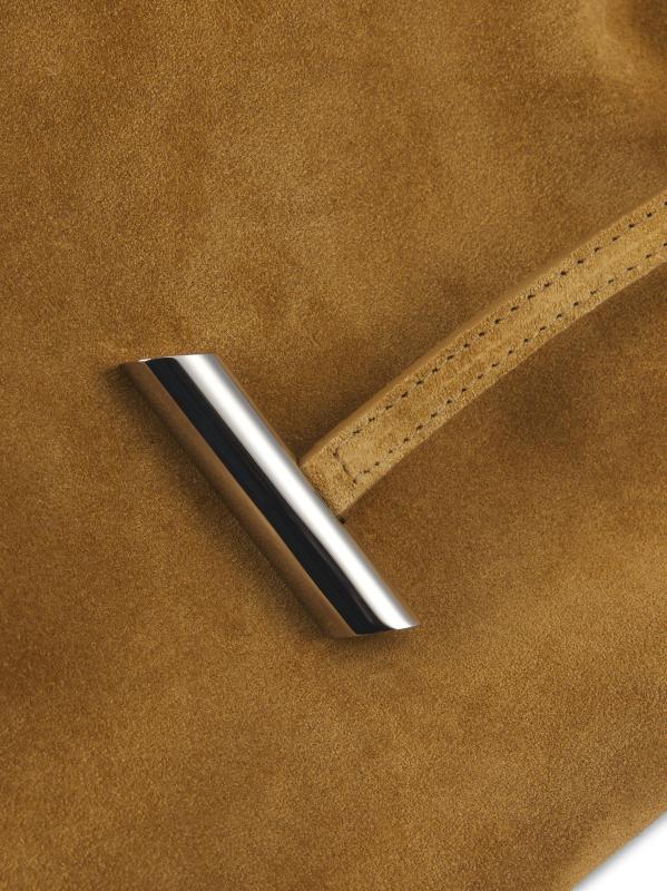 #5: حقيبة وسادة من جلد الغزال هوبو - بيج